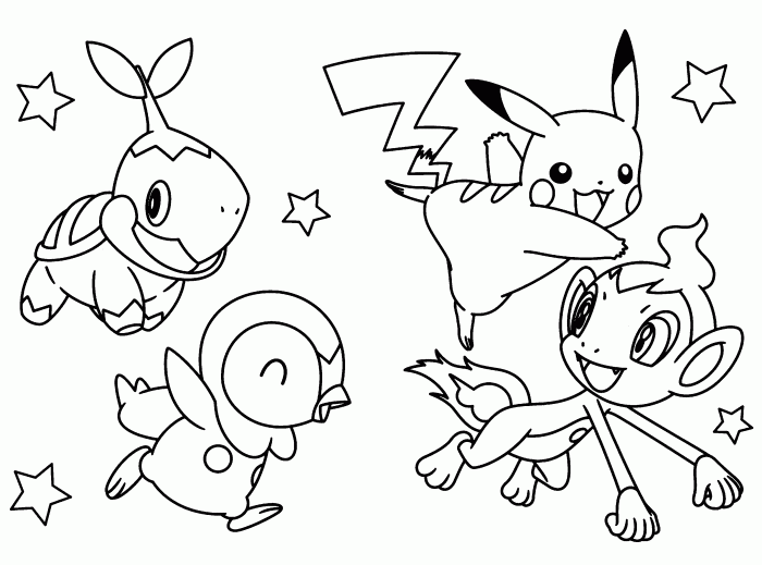 Coloring sheets for kids pokemon