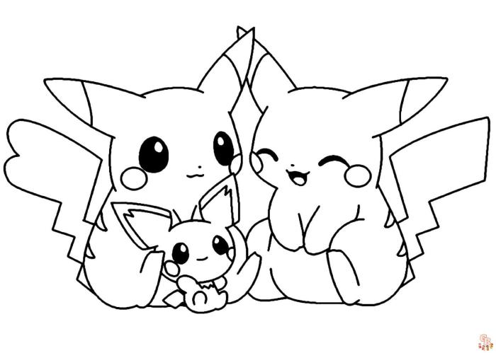 Coloring sheets for kids pokemon