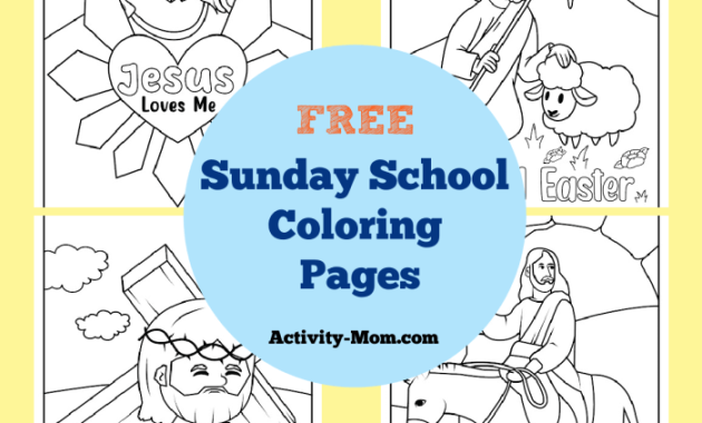 Free Bible Coloring Pages for Kids Fun & Faith