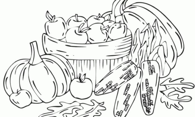 Harvest Coloring Pages for Kids Fun Fall Activities