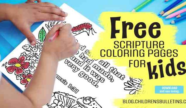 Bible Verse Coloring Pages for Kids