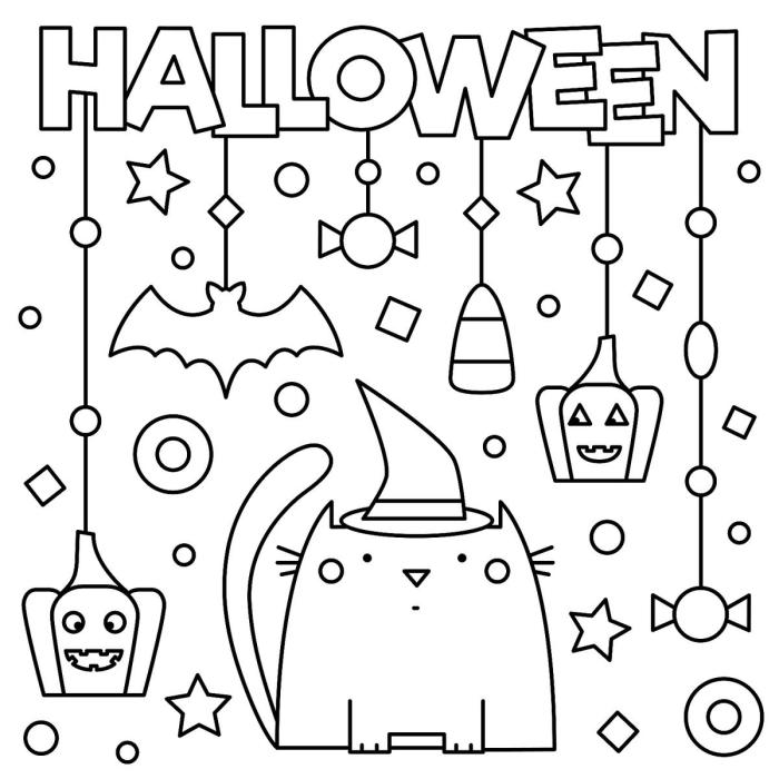 Halloween coloring pages for kids