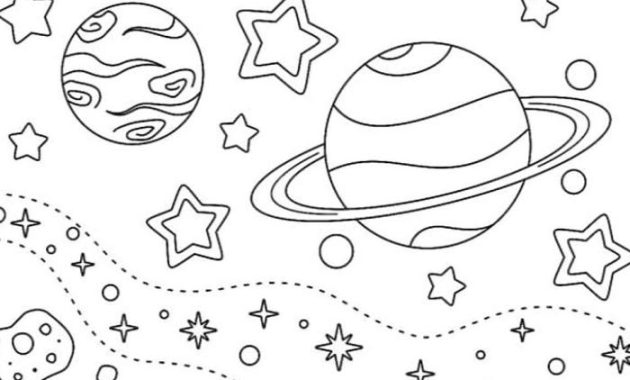 Space Coloring Pages for Kids A Cosmic Adventure