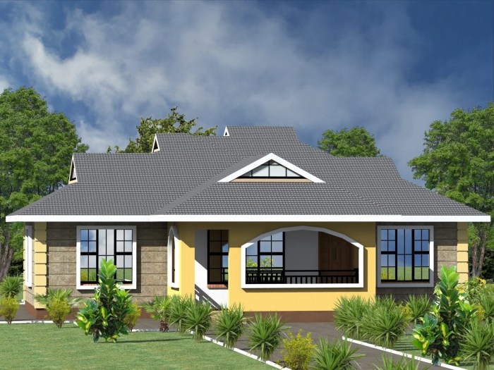 Modern three bedroom house design