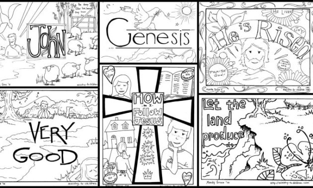 Kids Christian Coloring Pages A Colorful Journey