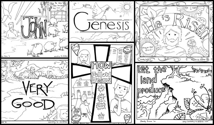 Kids christian coloring pages