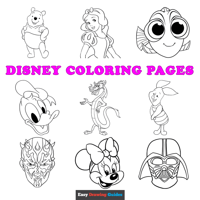 Disney coloring sheets for kids