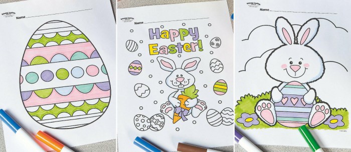 Kids easter coloring pages