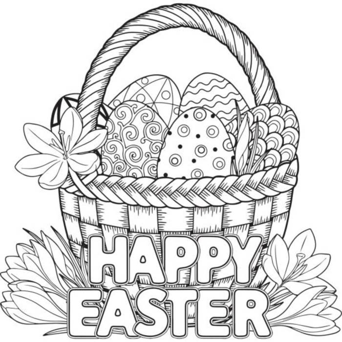 Children's easter coloring pages