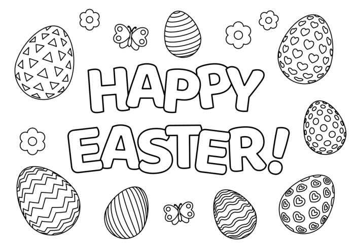 Easter coloring sheets for kids