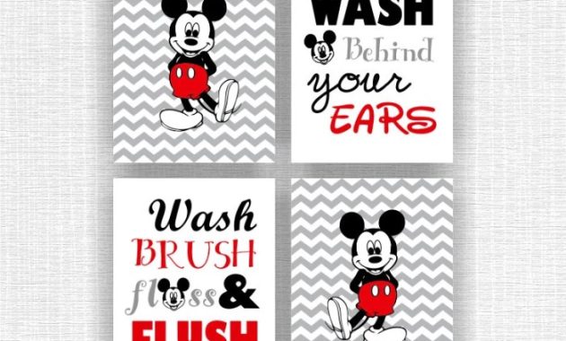 Mickey Mouse Bathroom Decor Design Ideas