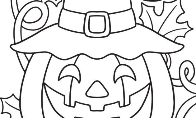 Easy Kid Halloween Coloring Pages A Design Guide