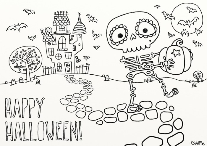 Free printable halloween coloring pages for kids