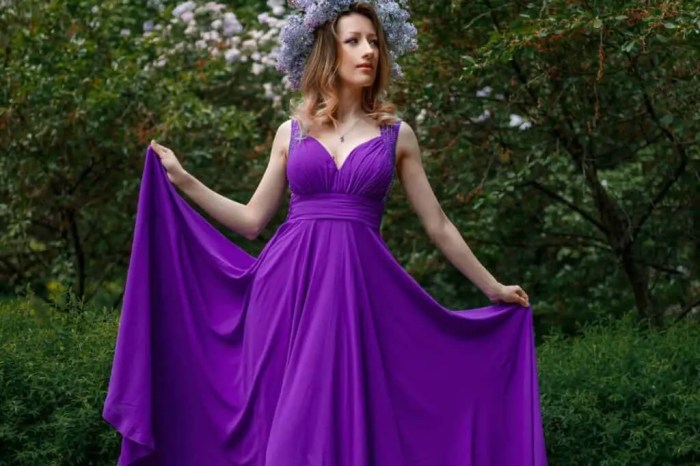 Pale lavender wedding dress