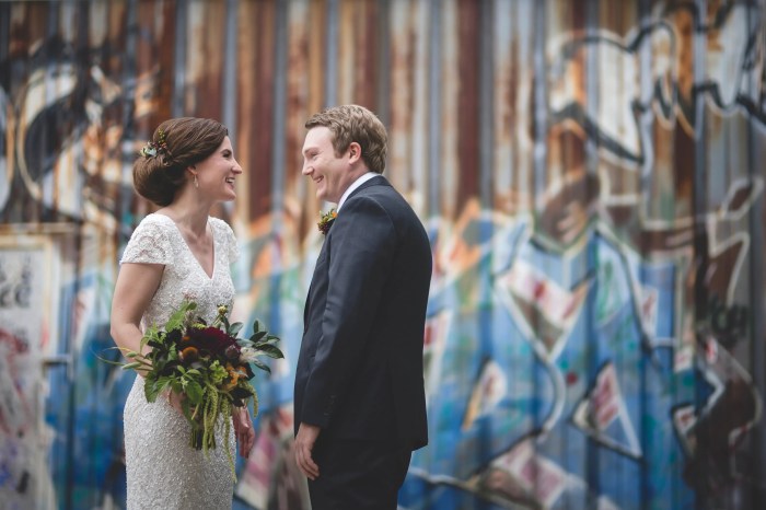 Beaded wedding dress with sleeves