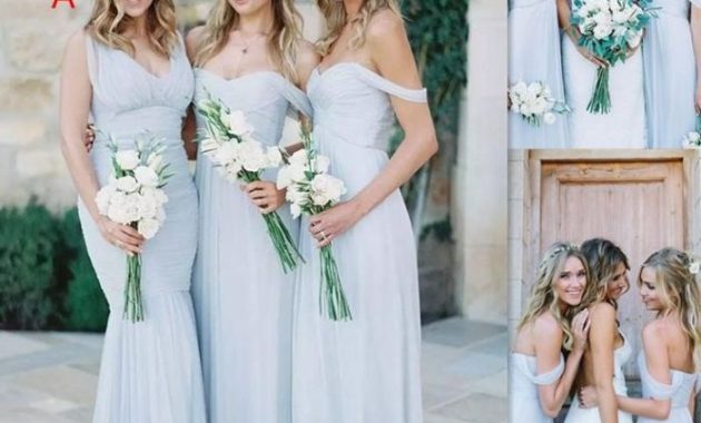 Wedding Sky Blue Bridesmaid Dresses