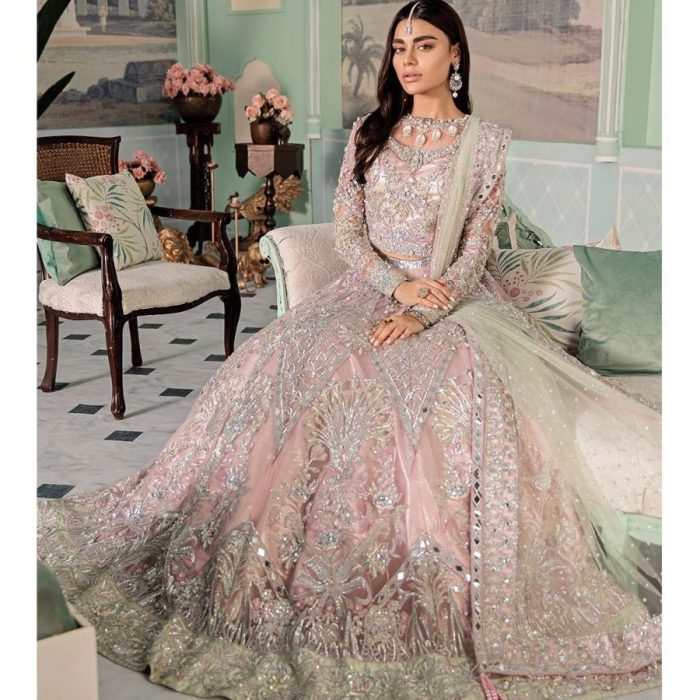 Dresses lehenga wedding pakistani bridal brides walima dress latest colors collection designs blue stunning dark purple newest styles indian gown