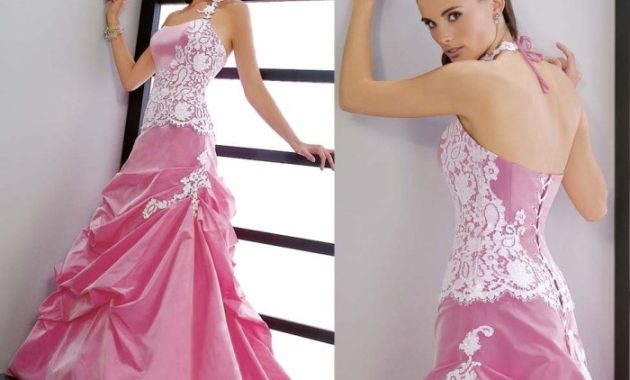 Wedding Dresses Pink and White