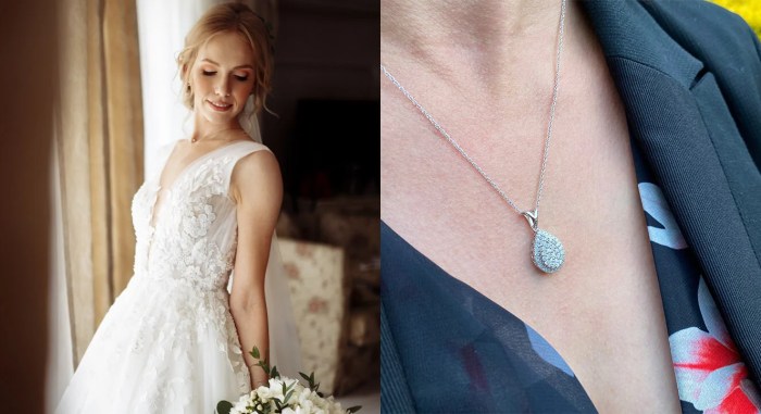 What jewelry to wear with a wedding dress