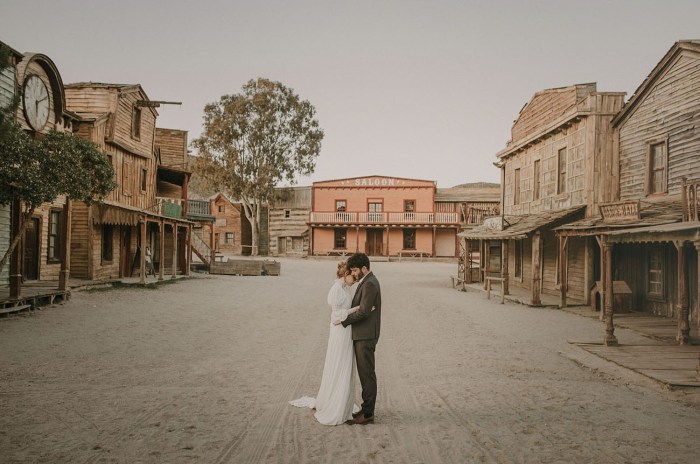 Wild west wedding dress