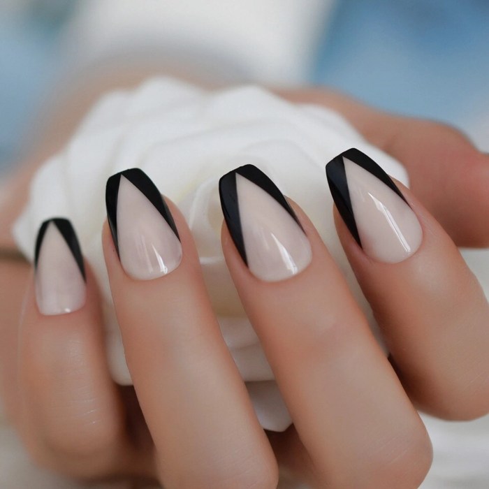 Wedding nails black dress