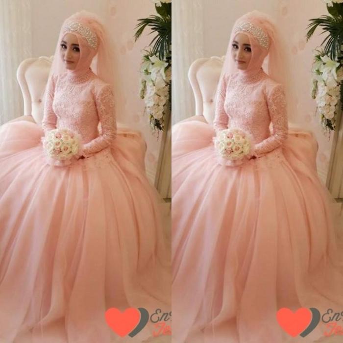 Peach color dress for wedding guest