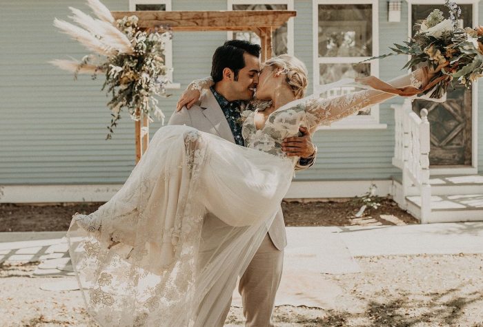 Wild west wedding dress